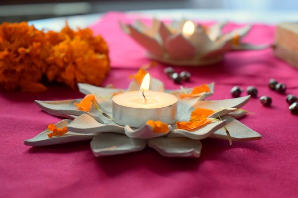 Diy Clay Lotus Candle Holder Preethi Prabhu 9165